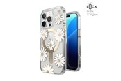 Mobiel - Covers & Cases - Speck Presidio Lux ClickLock & MagSafe - iPhone 16 Pro Case - Sunshine Daisies / Clear / Gold - 150747-3257