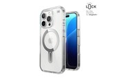 Mobiel - Covers & Cases - Speck Presidio Perfect-Clear ClickLock & MagSafe - iPhone 16 Pro Case - Clear / Chrome Finish / Serene Silver - 150703-3199