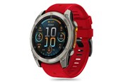 Smartwatch - Accessoires - Tech-Protect Silicone Line Silicone Strap for Garmin Fenix 5X / 5X Plus / 6X / 6X Pro / 7X / 8 (51 mm) - Red - 5906302376780