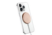 Mobiel - Adapters & Opladers - CRONG MagSpot Wireless Charger – Aluminum MagSafe 15W Inductive Charger - Gold - CRG-MS15W-GLD