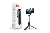 Mobiel - Overige accessoires - CRONG SelfieGo Lite – Compact Bluetooth Selfie Stick Tripod - Black - CRGSGL1BLK