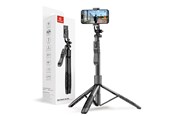 Mobiel - Overige accessoires - CRONG SelfieGo Ultra – Aluminum Bluetooth Selfie Stick Tripod - Black - CRGSGU1BLK