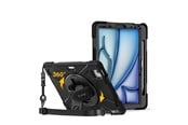 Tablet - Hoezen - CRONG Defender Plus – Rugged Case for iPad Air 11” (2026 – 2024) / iPad Air 10.9” - 5th-4th gen. - CRGDPIPDA11BLK
