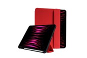 Tablet - Hoezen - CRONG FlexFolio – iPad Air 11” (2026-2024) / iPad Air 10.9” (5th-4th gen.) / iPad Pro 11" (2022-2021) Case with Apple Pencil - Red - CRG-FXF-IPD112-RED