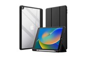 Tablet - Hoezen - CRONG PrimeFolio – iPad 10.2” (2021-2019) Case with Stand and Apple Pencil Storage - Black/Clear - CRG-PRF-IPD102-BLK