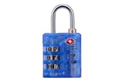 Vrije tijd & Reizen - Dunlop - TSA combination lock for suitcase / luggage - Blue - 8711252102795_BLUE