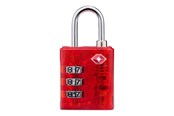 Vrije tijd & Reizen - Dunlop - TSA combination lock for suitcase / luggage - Red - 8711252102795_RED