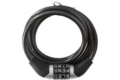 Fietsaccessoires - Dunlop - Bicycle Lock with Combination - Black - 8711252029221BLACK