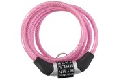 Fietsaccessoires - Dunlop - Bicycle Lock with Combination - Pink - 8711252029221PINK