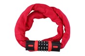 Fietsaccessoires - Dunlop - Bicycle Lock with Combination Chain - Red - 8711252075594RED