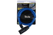Fietsaccessoires - Dunlop - Spiral key bicycle lock 65 cm - blue - 871125208264_BLUE