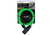 Fietsaccessoires - Dunlop - Spiral key bicycle lock 65 cm - green - 871125208264_GREEN