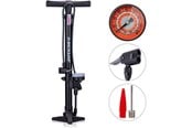 Fietsaccessoires - Dunlop - Floor pump for bikes balls mattresses with pressure gauge - Black - 871125210233