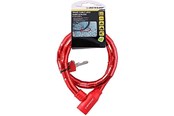 Fietsaccessoires - Dunlop anti-theft bicycle key lock - red - 8711252563749_RED