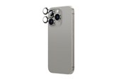 Mobiel - Beschermend glas - AmazingThing AR Aluminum 3 Lens Tempered Glass with Camera Lens Frame for iPhone 16 Pro / 16 Pro Max - Gray - IP16CAM3GYGLA