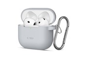 Mobiel - Covers & Cases - Tech-Protect Silicone Hook Case for AirPods 4 - Grey - 5906302370061