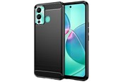 Mobiel - Covers & Cases - Hurtel Carbon Case Case for Infinix Hot 12 Play NFC / Hot 12 Play Flexible Silicone Carbon Cover Black - 9145576275429