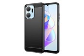 Mobiel - Covers & Cases - Hurtel Carbon Case Case for Honor Play 40 Plus / Honor X7a Flexible Silicone Carbon Cover Black - 9145576275399