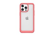 Mobiel - Covers & Cases - Hurtel Reinforced Case with a Flexible Frame for iPhone 15 Pro Max Outer Space - Red - 9145576279717