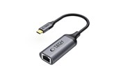 Beelscherm- en tv-kabel - Tech-Protect UltraBoost USB-C to Ethernet RJ45 1000Mbps Adapter - Black - 5906302321834