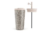 Keuken accessoires - Burga Almond Latte - Travel Mug 500ml with Flap & Straw Set - 950349