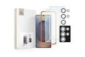 Mobiel - Beschermend glas - Tech-Protect Supreme Set for Samsung Galaxy S25 Ultra 2x Tempered Glass for Display / Tempered Glass for Camera - Clear - 5906302322343