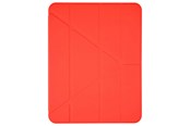 Tablet - Hoezen - Pomologic - BookFold Clear for iPad Air 13 M2/M3/M4 Clear/Red - POM-CLOCA129-204