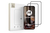 Mobiel - Beschermend glas - Tech-Protect Glass Fit+ 2-Pack Tempered Glass for Motorola Moto G67 / G77 - Black - 5906302323241