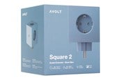 Schakeleenheden - AVOLT Square 2 Socket extender with 30W Dual USBC Shark Blue - SQ2-EUFC30-WMSHB