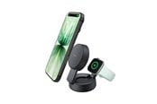 Mobiel - Adapters & Opladers - Belkin UltraCharge 25w Qi2 Compact 2in1 for phone and watch Charcoal - WIZ043kqCH