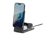 Mobiel - Adapters & Opladers - Native Union wireless charging stand - rise 3-in-1 - + AC power adapter - 15 Watt - RS-3IN1-BLK-INT