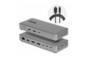 Docking station - StarTech.com Startech - docking station - USB4 / Thunderbolt 4 / Thunderbolt 5 - 2 x DP - 1GbE 2.5GbE - 208UE-USB4-DOCK