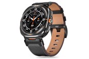 Smartwatch - Accessoires - Tech-Protect Delta Pro Leather Strap for Samsung Galaxy Watch Ultra (47 mm) - Black - 5906302376377