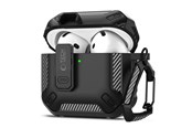 Mobiel - Covers & Cases - Tech-Protect Carbonox Case for AirPods 4 - Black - 5906302380312