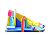 Buiten spelen - Doctor Dolphin Unicorn Springkasteel incl. 750 watt blower - 73041