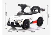 Ride Ons & Walkers - Toyota Supra GT4 loopauto met muziek - 6951417