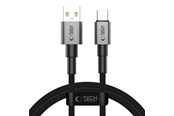 USB-kabel - Tech-Protect UltraBoost DNA USB-A / USB-C 15W/3A 100 cm Cable - Grey - 5906302380725