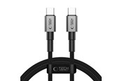 USB-kabel - Tech-Protect UltraBoost DNA USB-C PD60W/3A 100 cm Cable - Grey - 5906302380770