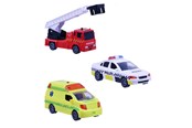 Speelgoedauto - Impulse Toys Rescue vehicles 3pcs w/pullback lights and sound - 1600006
