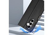 Mobiel - Covers & Cases - Dux Ducis Lava Leather Case for Samsung Galaxy S25+ with Detachable Magnetic Wallet - Black - 6971824162240
