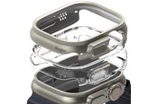 Smartwatch - Accessoires - Ringke Slim 2-pack Case for Apple Watch Ultra 1/2 (49 mm) - Clear and Titanium - 8809881269023