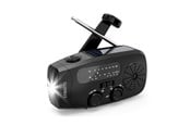 DAB & Wekkerradio - STREETZ Emergency Solar Crank Radio - AM/FM - Mono - Zwart - S80-BLK