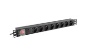 Voedingskabel (extern) - Lanberg - power distribution unit - 4000 watt - PDU-08E-0200-BK