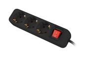 Voedingskabel (extern) - Lanberg - power strip - with circuit breaker - 2500 watt - PS1-03F-0150-BK