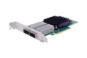 Netwerk-adapter (netwerkkaart, printserver, enz.) - Dell Nvidia ConnectX-6 DX - network adapter - PCIe - 100 Gigabit QSFP56 x 2 - 540-BFLM