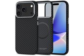 Mobiel - Covers & Cases - Tech-Protect Ion Carbon MagSafe Case for iPhone 17 Pro Max - Grey & Black - 5906302330362