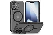 Mobiel - Covers & Cases - Tech-Protect MagStand MagSafe Case for iPhone 17 - Matte Black - 5906302330492