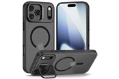 Mobiel - Covers & Cases - Tech-Protect MagStand MagSafe Case for iPhone 17 Pro Max - Matte Black - 5906302330522