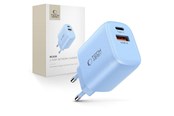 Mobiel - Adapters & Opladers - Tech-Protect NCA30 PD 30W QC3.0 USB-A / USB-C Wall Charger - Blue - 5906302330676