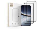 Mobiel - Beschermend glas - Tech-Protect Glass Fit+ 2-pack Tempered Glass for Xiaomi Poco F7 5G - Black - 5906302330737